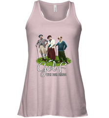 The Three Stooges Golf With Your Friends Women's Racerback Tank Women's Racerback Tank - belovedtshirt
