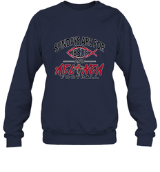 Sundays Are For Jesus and Atlanta Funny Christian Football Crewneck Sweatshirt
