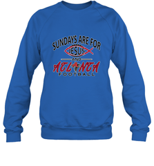 Sundays Are For Jesus and Atlanta Funny Christian Football Crewneck Sweatshirt Crewneck Sweatshirt - belovedtshirt