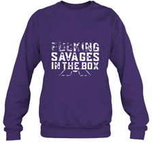 Fucking Savages In That Box Crewneck Sweatshirt Crewneck Sweatshirt - belovedtshirt