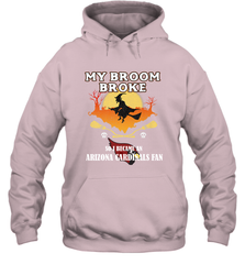 Broom Broke So I Became an Arizona Cardinals Fan  NFL Halloween Costume Hooded Sweatshirt Hooded Sweatshirt - belovedtshirt