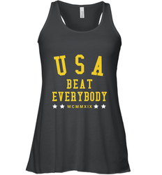 USA Beat Everybody Shirt _ USA Beat Everybody Women's Racerback Tank
