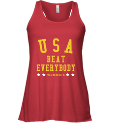 USA Beat Everybody Shirt _ USA Beat Everybody Women's Racerback Tank