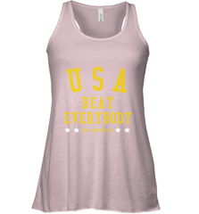 USA Beat Everybody Shirt _ USA Beat Everybody Women's Racerback Tank Women's Racerback Tank - belovedtshirt
