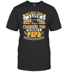 NFL The Only Thing I Love More Than Being A Los Angeles Chargers Fan Is Being A Papa Football Men's T-Shirt Men's T-Shirt - belovedtshirt