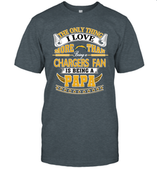 NFL The Only Thing I Love More Than Being A Los Angeles Chargers Fan Is Being A Papa Football Men's T-Shirt Men's T-Shirt - belovedtshirt