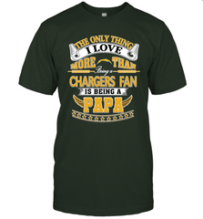 NFL The Only Thing I Love More Than Being A Los Angeles Chargers Fan Is Being A Papa Football Men's T-Shirt Men's T-Shirt - belovedtshirt