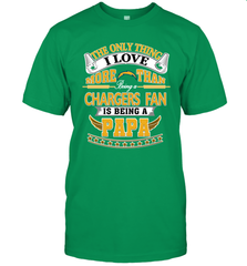 NFL The Only Thing I Love More Than Being A Los Angeles Chargers Fan Is Being A Papa Football Men's T-Shirt Men's T-Shirt - belovedtshirt
