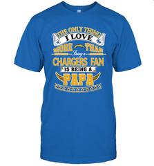 NFL The Only Thing I Love More Than Being A Los Angeles Chargers Fan Is Being A Papa Football Men's T-Shirt Men's T-Shirt - belovedtshirt