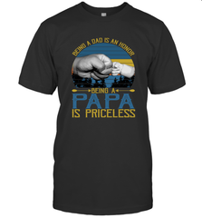 Being A Dad Is An Honor Being Papa Is Priceless Grandpa t Men's T-Shirt Apparel - belovedtshirt