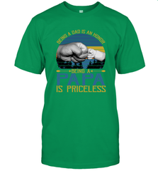 Being A Dad Is An Honor Being Papa Is Priceless Grandpa t Men's T-Shirt Apparel - belovedtshirt