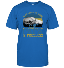 Being A Dad Is An Honor Being Papa Is Priceless Grandpa t Men's T-Shirt Apparel - belovedtshirt
