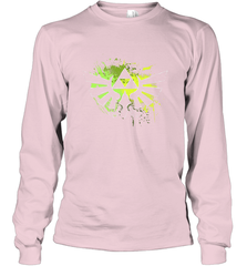 Legend Of Zelda Triforce Logo Paint Splatter Long Sleeve T-Shirt Long Sleeve T-Shirt - belovedtshirt
