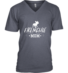Womens French Bulldog Mom Frenchie Mom T shirt Dog Lover Tees Men's V-Neck Men's V-Neck - belovedtshirt