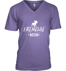 Womens French Bulldog Mom Frenchie Mom T shirt Dog Lover Tees Men's V-Neck Men's V-Neck - belovedtshirt