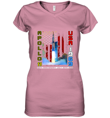 Apollo 11 50th Anniversary Moon Landing 1969 2019 Science Women's V-Neck T-Shirt Women's V-Neck T-Shirt - belovedtshirt