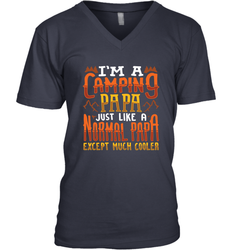 I'm A Camping Papa Camping Dad Gift Men's V-Neck