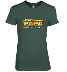 The best Papa in the galaxy Women's Premium T-Shirt Women's Premium T-Shirt - belovedtshirt