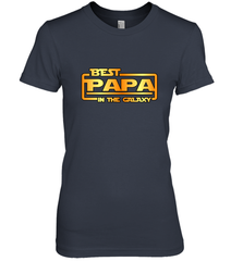The best Papa in the galaxy Women's Premium T-Shirt Women's Premium T-Shirt - belovedtshirt