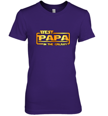 The best Papa in the galaxy Women's Premium T-Shirt Women's Premium T-Shirt - belovedtshirt