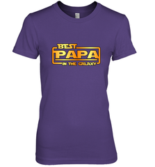 The best Papa in the galaxy Women's Premium T-Shirt Women's Premium T-Shirt - belovedtshirt