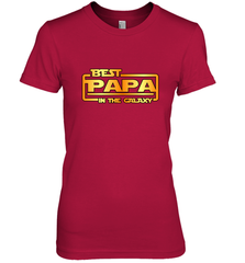 The best Papa in the galaxy Women's Premium T-Shirt Women's Premium T-Shirt - belovedtshirt