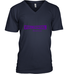 Full Frontal with Samantha Bee Purple Logo Men's V-Neck