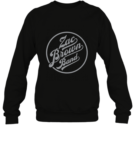 Zac Brown Band  Original ZBB Logo Crewneck Sweatshirt Crewneck Sweatshirt / Black / S Crewneck Sweatshirt - belovedtshirt