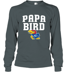 Kansas Jayhawks Papa Bird Long Sleeve T-Shirt Long Sleeve T-Shirt - belovedtshirt