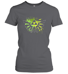 Legend Of Zelda Triforce Logo Paint Splatter Women's T-Shirt Women's T-Shirt - belovedtshirt