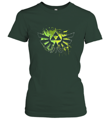 Legend Of Zelda Triforce Logo Paint Splatter Women's T-Shirt Women's T-Shirt - belovedtshirt