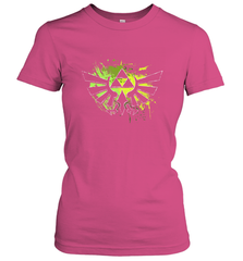 Legend Of Zelda Triforce Logo Paint Splatter Women's T-Shirt Women's T-Shirt - belovedtshirt