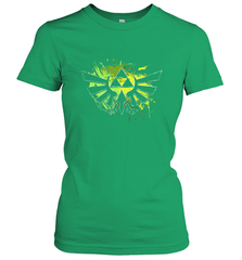 Legend Of Zelda Triforce Logo Paint Splatter Women's T-Shirt Women's T-Shirt - belovedtshirt