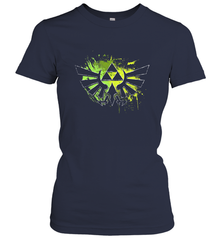 Legend Of Zelda Triforce Logo Paint Splatter Women's T-Shirt Women's T-Shirt - belovedtshirt