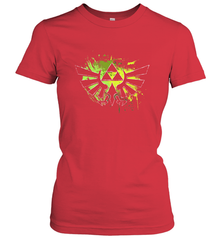 Legend Of Zelda Triforce Logo Paint Splatter Women's T-Shirt Women's T-Shirt - belovedtshirt