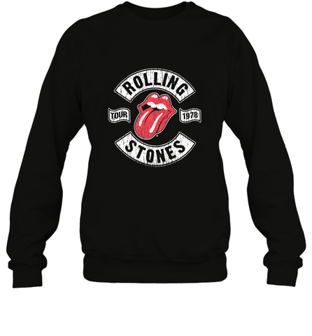 Mens The Rolling Stones Tour 1978 Crewneck Sweatshirt Crewneck Sweatshirt / Black / S Crewneck Sweatshirt - belovedtshirt