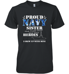US Military Proud Navy Sister Men or Women Men's Premium T-Shirt