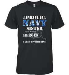 US Military Proud Navy Sister Men or Women Men's Premium T-Shirt Men's Premium T-Shirt - belovedtshirt
