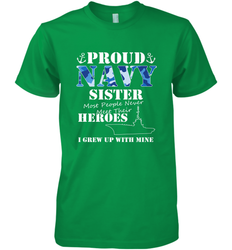 US Military Proud Navy Sister Men or Women Men's Premium T-Shirt