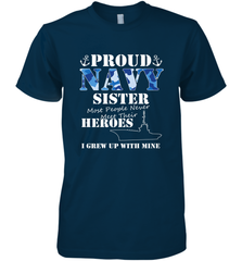 US Military Proud Navy Sister Men or Women Men's Premium T-Shirt Men's Premium T-Shirt - belovedtshirt