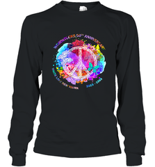 Woodstocks 50th Anniversary Peace Love tee Long Sleeve T-Shirt Long Sleeve T-Shirt - belovedtshirt