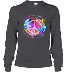 Woodstocks 50th Anniversary Peace Love tee Long Sleeve T-Shirt Long Sleeve T-Shirt - belovedtshirt