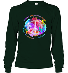 Woodstocks 50th Anniversary Peace Love tee Long Sleeve T-Shirt Long Sleeve T-Shirt - belovedtshirt