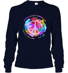 Woodstocks 50th Anniversary Peace Love tee Long Sleeve T-Shirt Long Sleeve T-Shirt - belovedtshirt