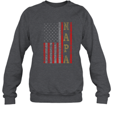 Cool Patriotic Napa US Flag Crewneck Sweatshirt Crewneck Sweatshirt - belovedtshirt