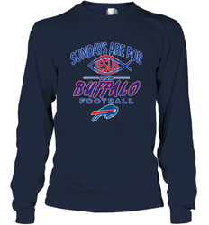 Sundays Are For Jesus and Buffalo Funny Christian Football 1 Long Sleeve T-Shirt
