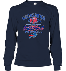 Sundays Are For Jesus and Buffalo Funny Christian Football 1 Long Sleeve T-Shirt Long Sleeve T-Shirt - belovedtshirt