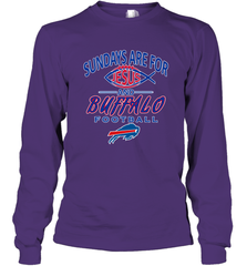 Sundays Are For Jesus and Buffalo Funny Christian Football 1 Long Sleeve T-Shirt Long Sleeve T-Shirt - belovedtshirt