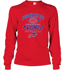 Sundays Are For Jesus and Buffalo Funny Christian Football 1 Long Sleeve T-Shirt Long Sleeve T-Shirt - belovedtshirt
