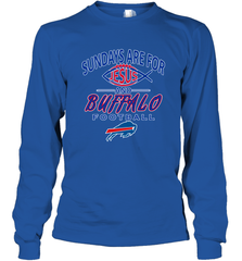 Sundays Are For Jesus and Buffalo Funny Christian Football 1 Long Sleeve T-Shirt Long Sleeve T-Shirt - belovedtshirt
